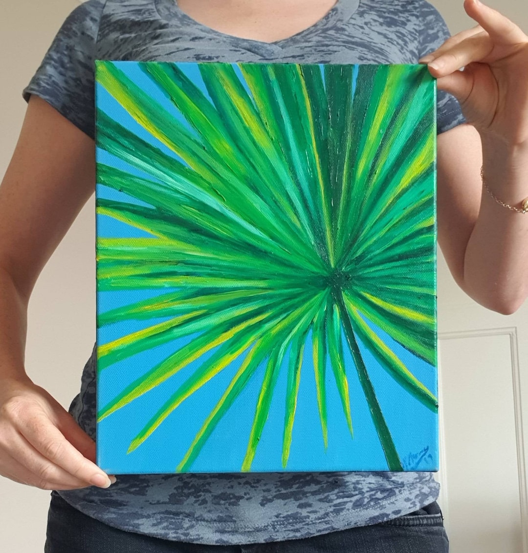 Original Oil Painting key Largo Tropical Palm Etsy