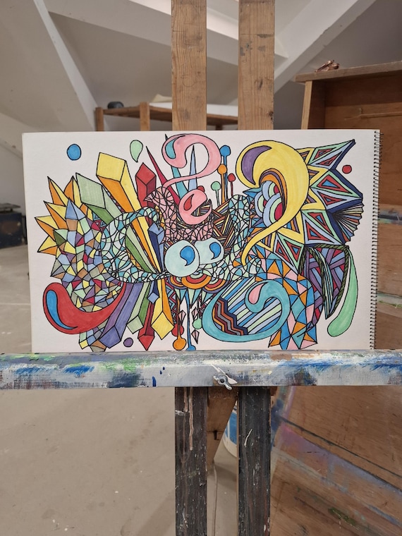 Le Cool 1, Drawing in Copic Markers