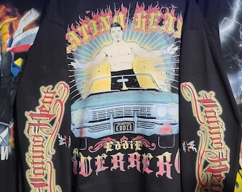 Eddie guerrero latino heat "MODERN: on shaka heavyweight longsleeve garmet dyed t shirt