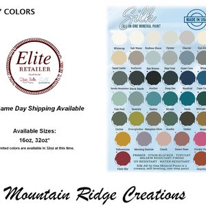 Silk All-In-One Mineral Paint By Dixie Belle, All Colors and Sizes