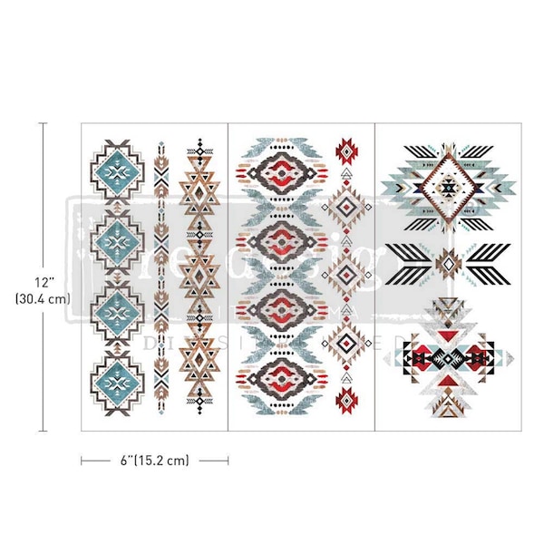 Something Tribal Small Transfer by Redesign With Prima, Furniture Crafts Decal Rub On #657628