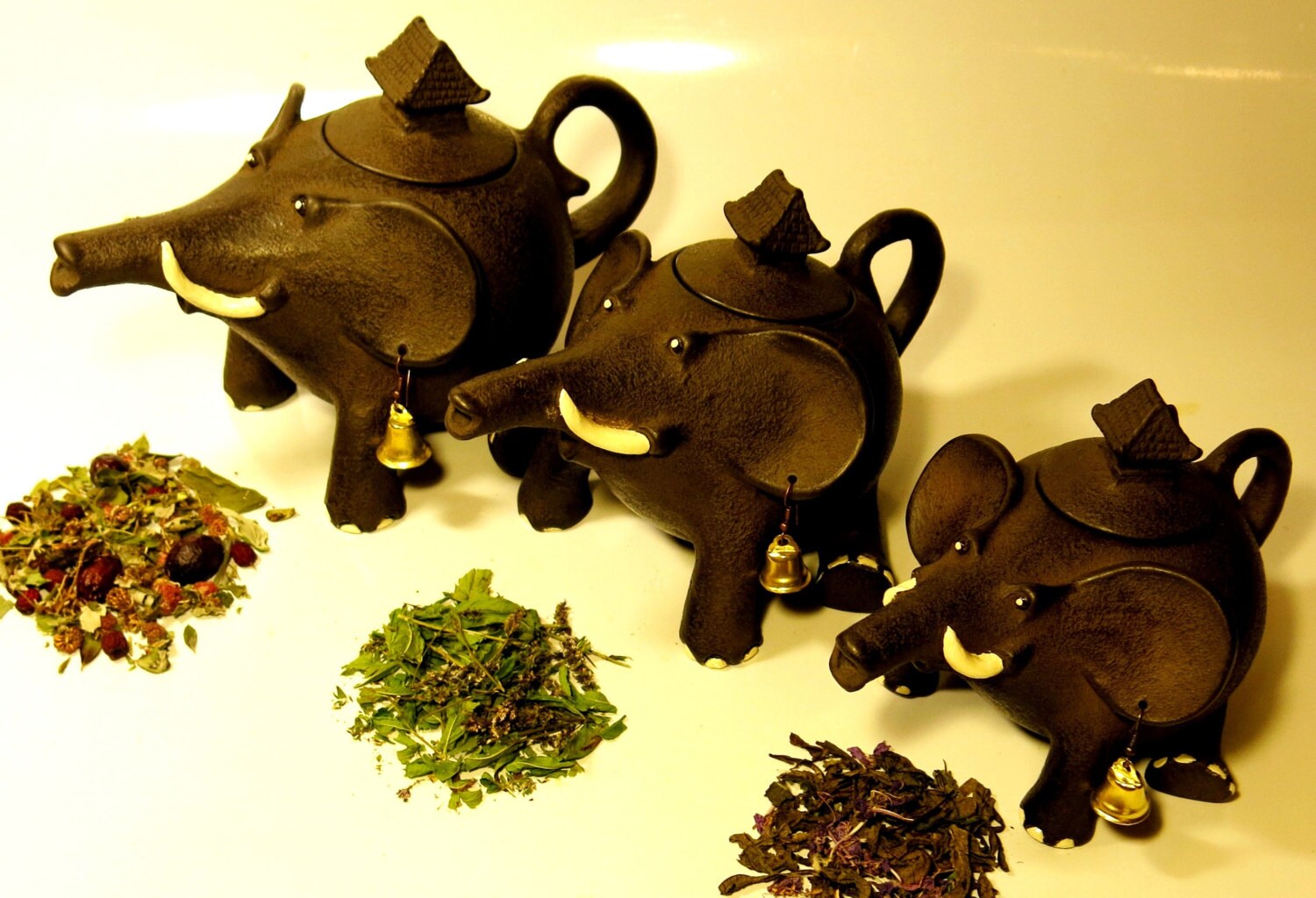 Teapot Elephant Pottery Elephant Handmade Teapot Gift Love Fine Art