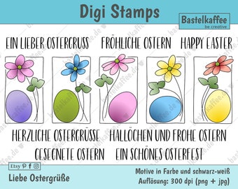 Stamps easter greetings | digital file