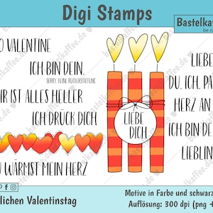 Stamps Valentine's Day digital file image 1