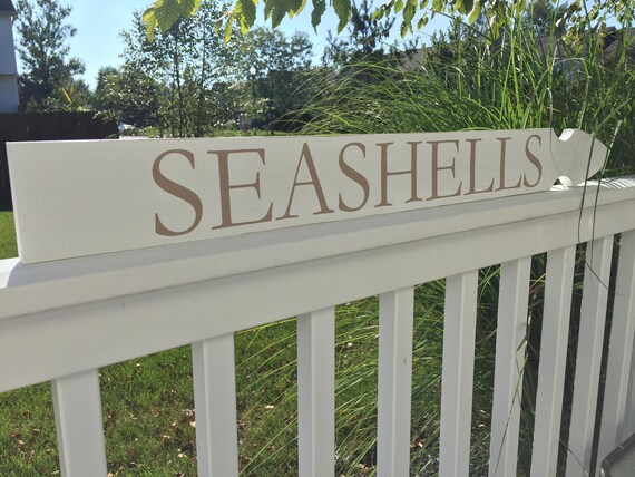 Wood Beach Sign Seashell Sign Beach House Decor Rustic Beach Coastal Decor Beach Coastal Sign Coastal Decor Ideas Ocean Signs Beach Gift