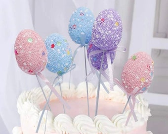 Easter Eggs Cake Topper