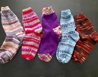 Handmade woolen socks