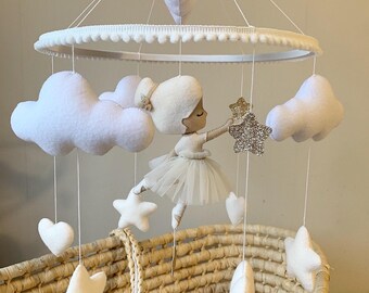 Mobile bébé ballerine, Mobile bébé ballet, Mobile ballerine fait main, Mobile ballerine cadeau de naissance, Mobile ballet fait main pour bébé
