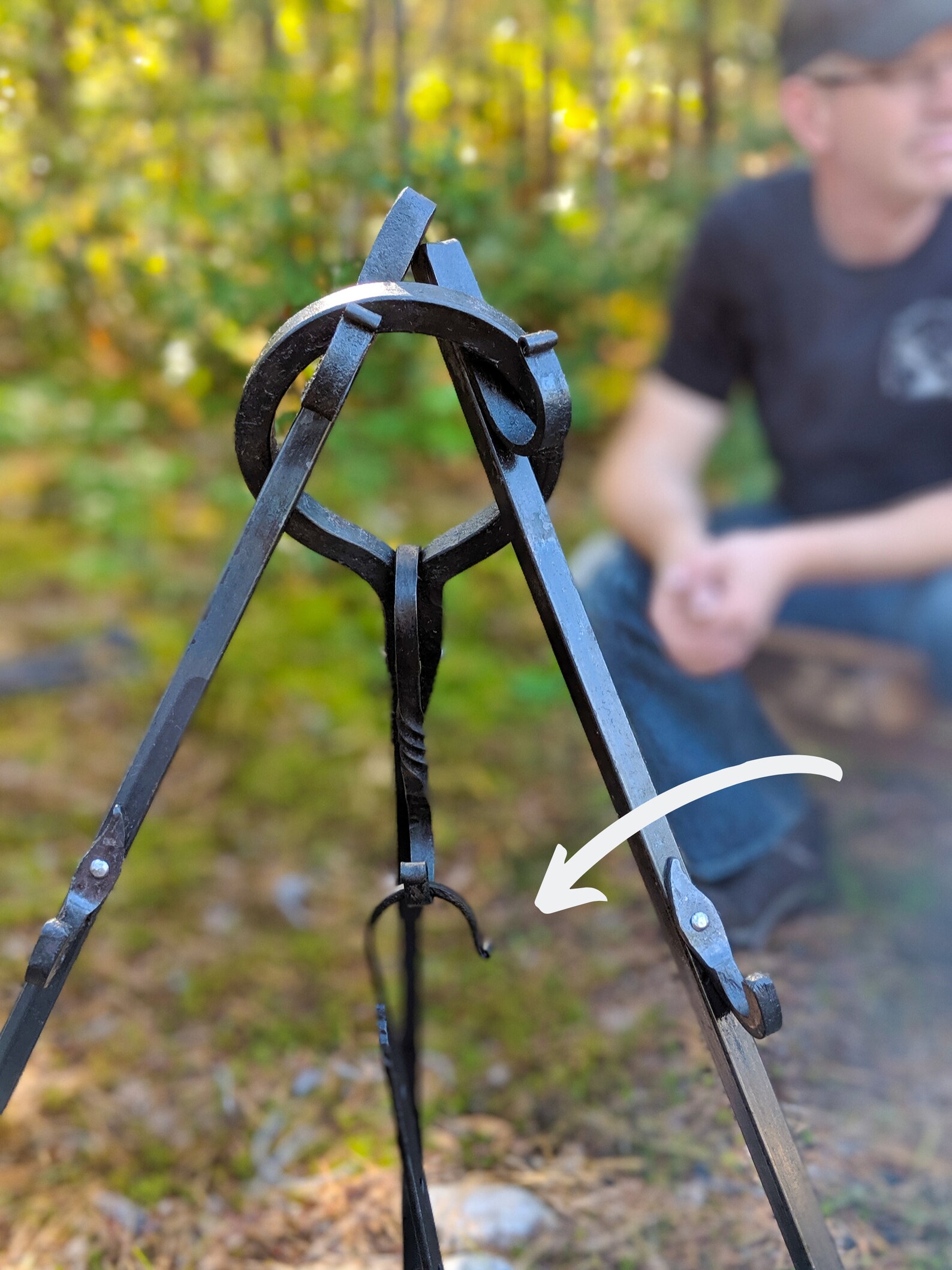 Hand Adjustable Fireplace Trammel Hook by The Red Oak Etsy