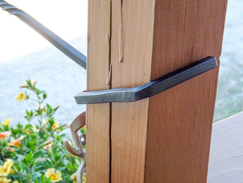 Deck Post Basket Hanger Flower Pot Plant Holder by the Red Etsy