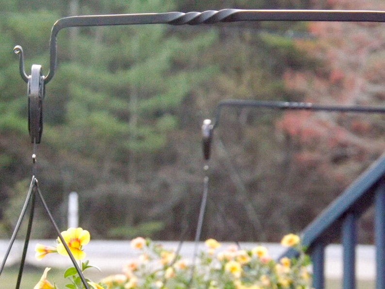 Deck Post Basket Hanger Flower Pot Plant Holder by the Red Etsy