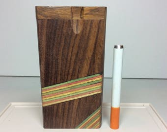 Poker Tool Brown GD Pink Tree Turquoise Blue Purple Floral Flower Leaf Leaves Wood 4 Tobacco Case 3 Digger Bat Pipe One Hitter Dugout