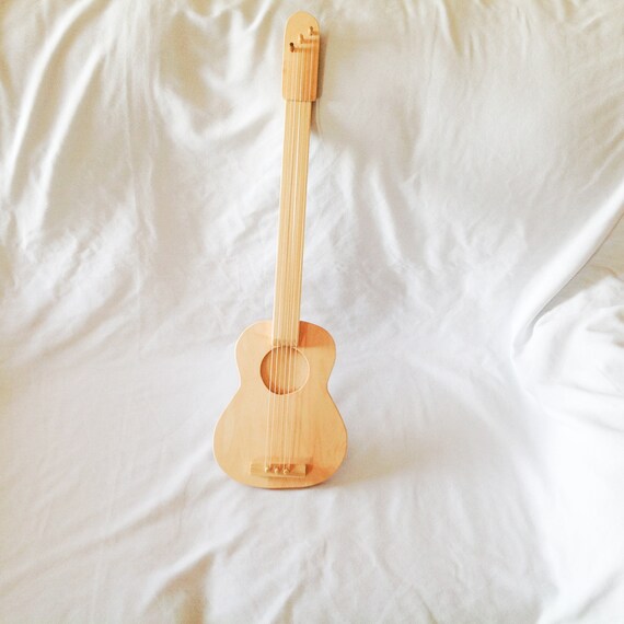 wooden toy guitar