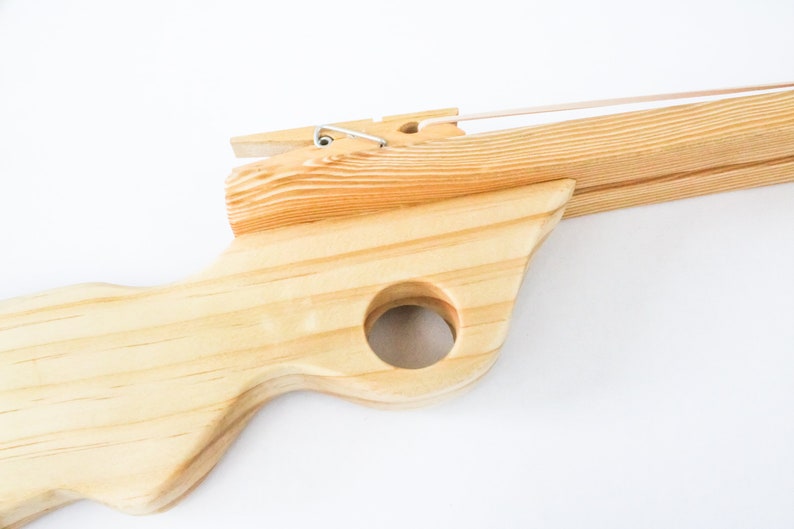 Wooden Toy Double Barrel Rubber Band Shotgun Handmade Etsy