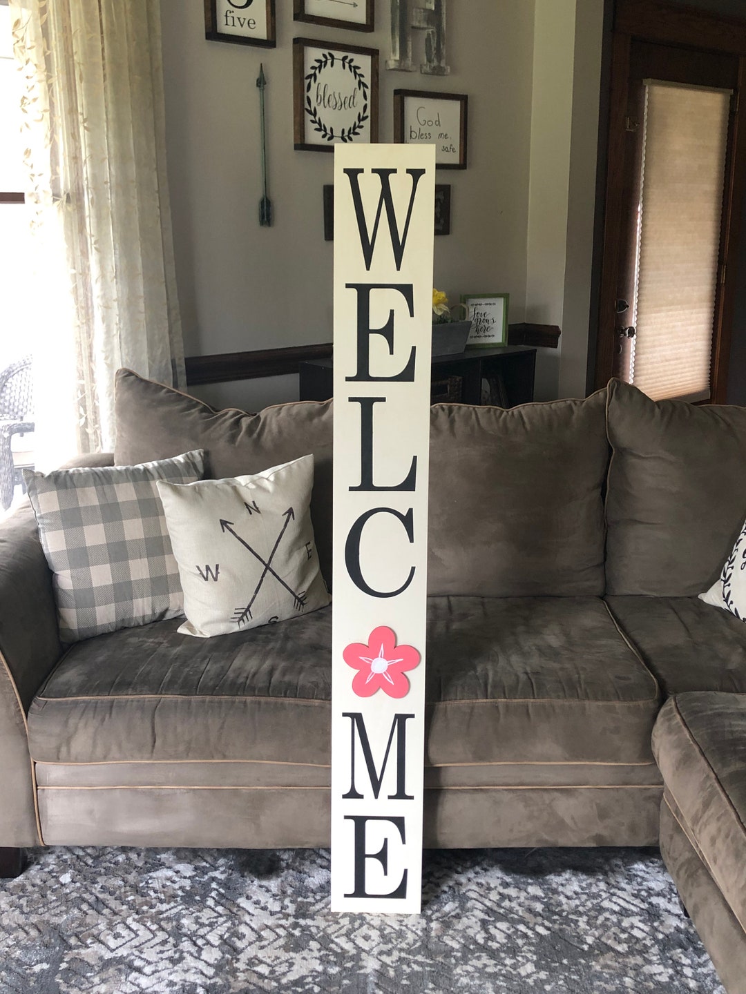 Front Porch Welcome Sign With Interchangeable Designs - Etsy