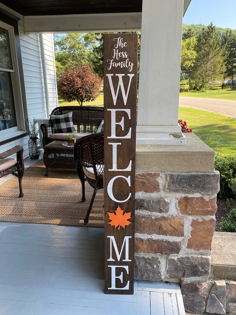 Front Porch Sign With Interchangeable Designs Etsy Canada