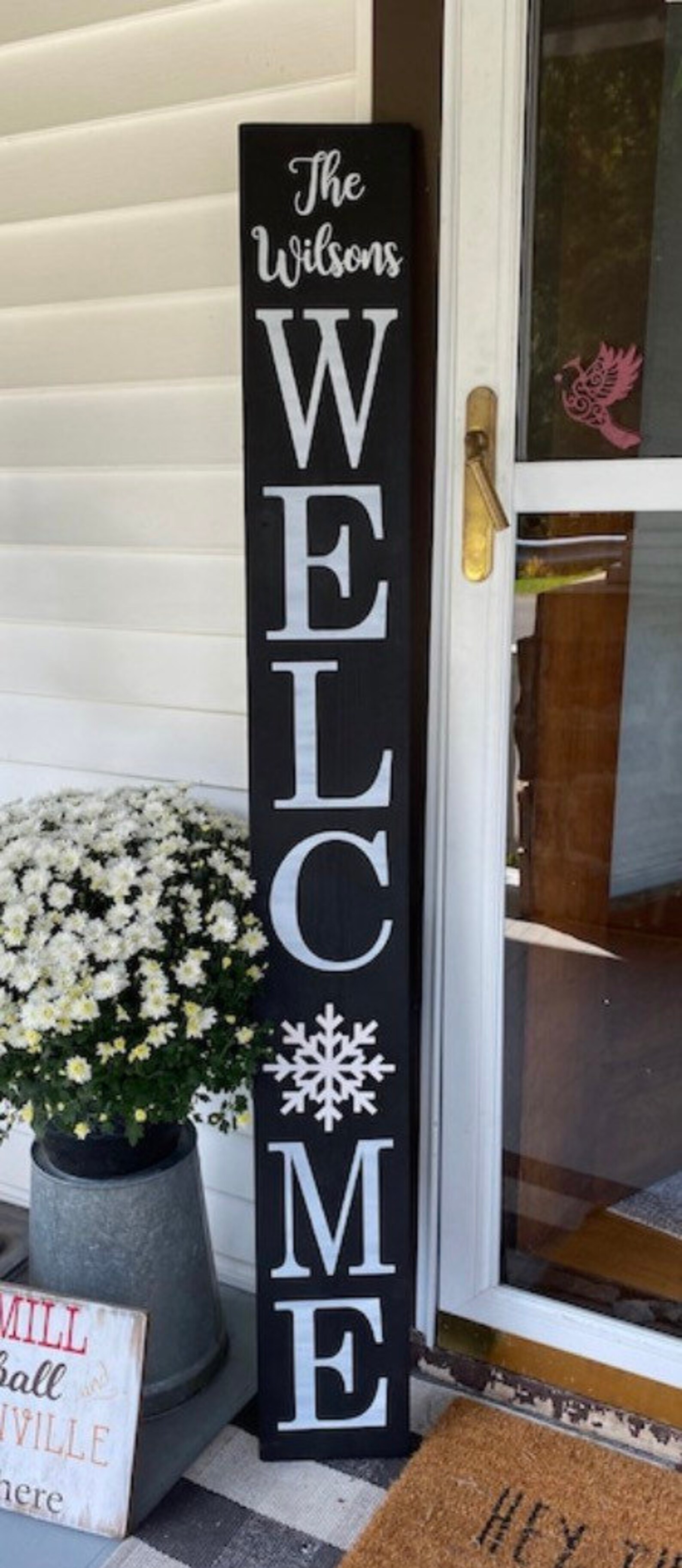 Front Porch Welcome Sign With Interchangeable Designs - Etsy