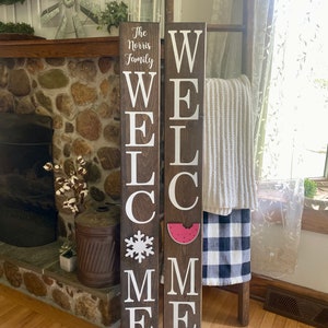 WELCOME Sign With Interchangeable Designs / Personalized WELCOME Sign ...