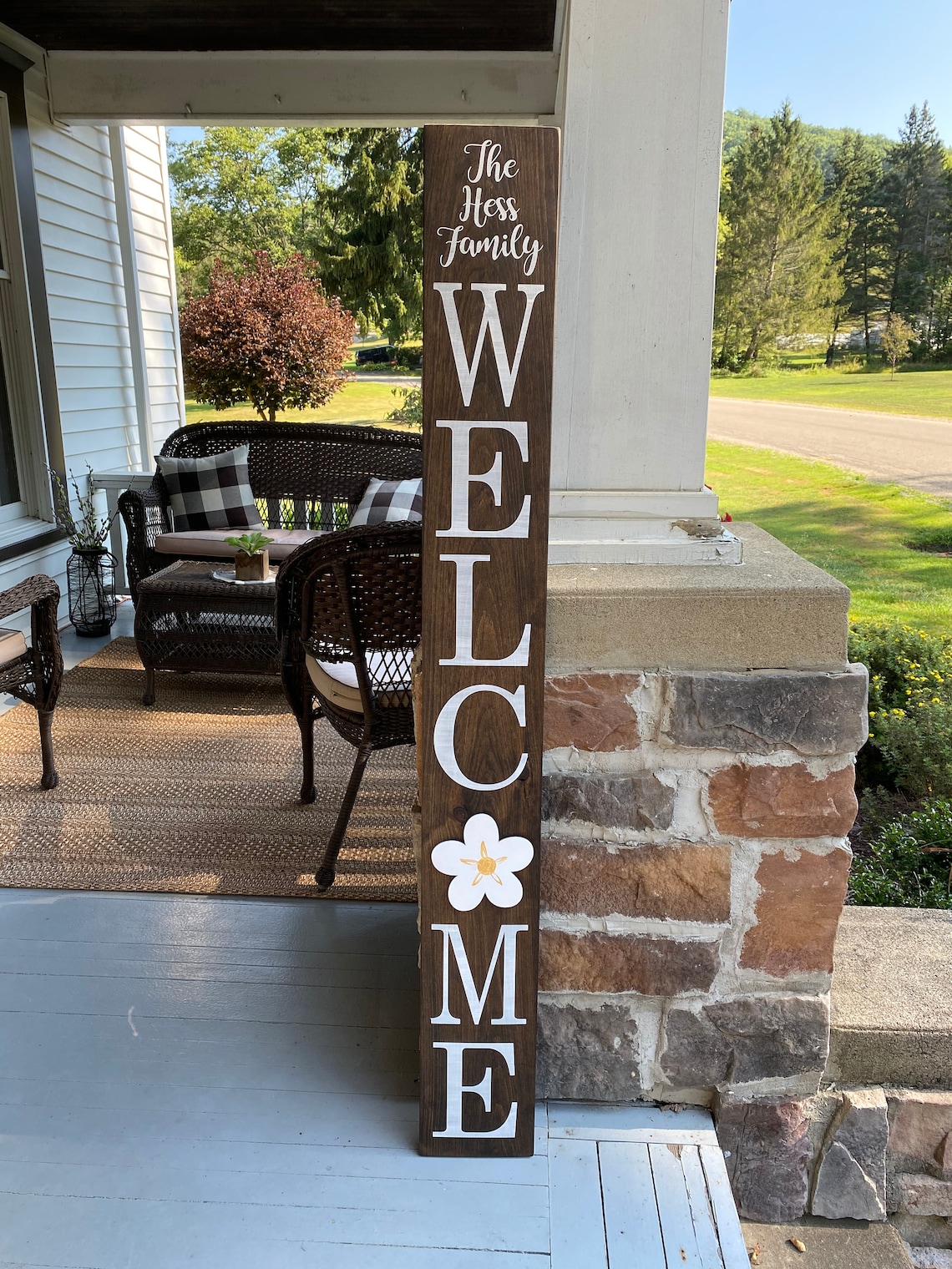 front porch sign with interchangeable designs Etsy