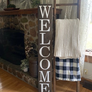 Welcome Porch Sign, Tall Welcome Sign
