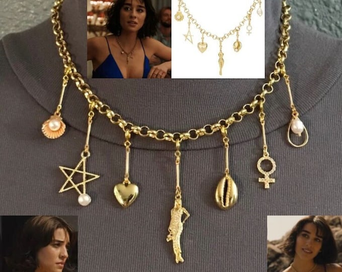 The White Lotus Lucia Greco Gold Female Empowerment Necklace With 7