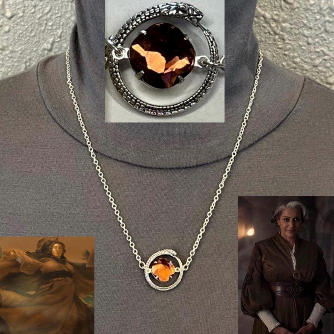 Verin's Necklace Wheel of Time Aes Sedai Brown Ajah Handmade