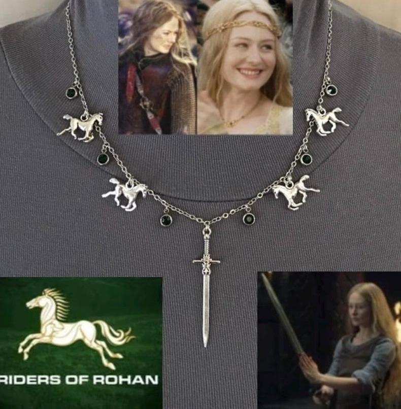 Éowyn Necklace Lord of the Rings Tolkien Warrior of Rohan Handmade