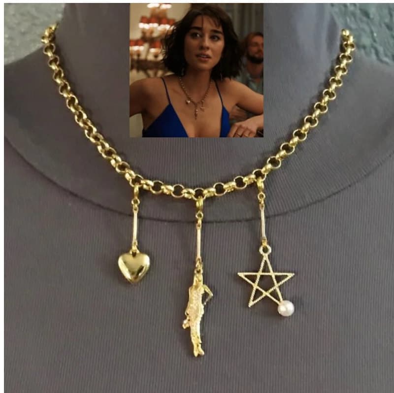 The White Lotus Lucia Greco Gold Female Empowerment Necklace Etsy