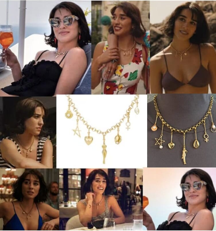 The White Lotus Lucia Greco Gold Female Empowerment Necklace Etsy