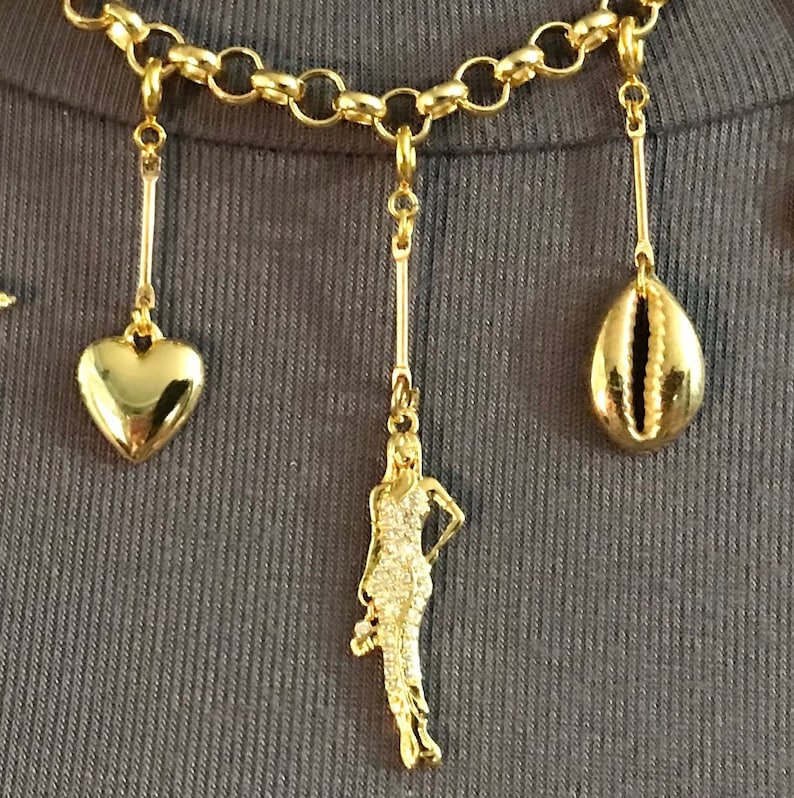 The White Lotus Lucia Greco Gold Female Empowerment Necklace Etsy