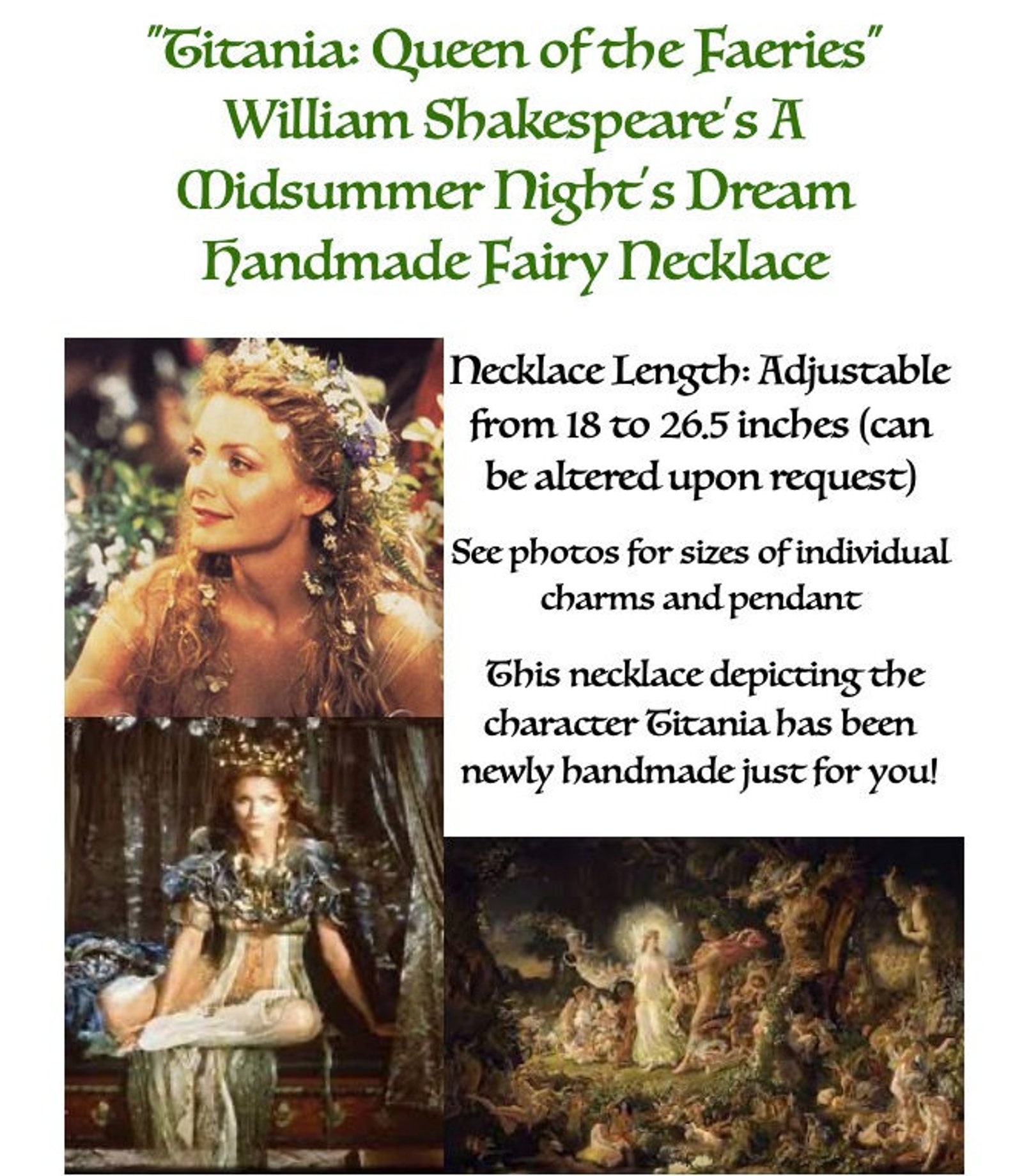 Titania: Queen of the Faeries William Shakespeare A Midsummer Night's ...