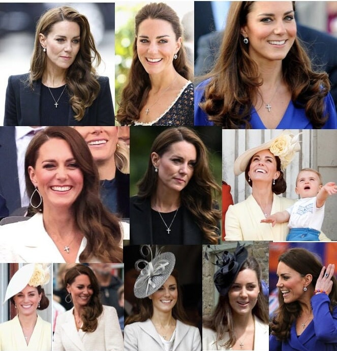 Kate middleton deals cross necklace