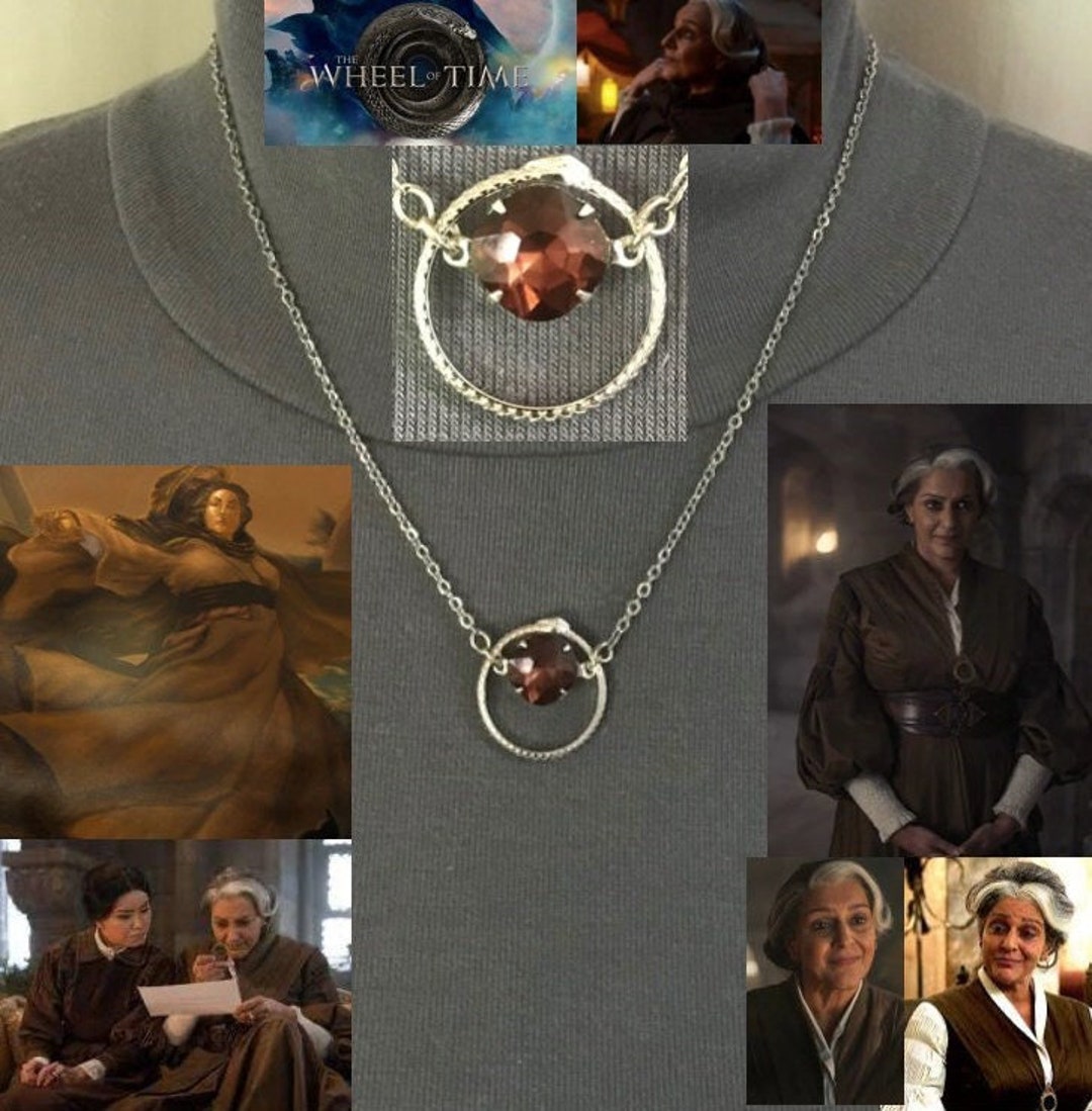 Verin's Necklace Wheel of Time Aes Sedai Brown Ajah Handmade Silver
