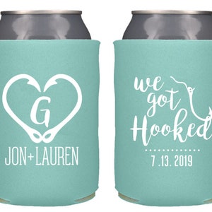 Floral Drink Koozie Favors  Wedding Bridal Shower Can + Bottle Beer Koozies  — Shop Hair Tie Favors + Gifts