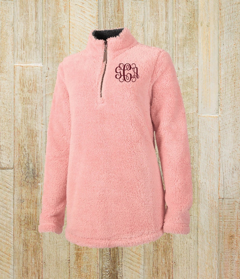 Charles River Fleece Pullover with Monogram