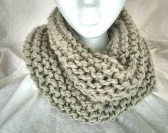 Chunky Knit Cowl - SAMPLE - custom -free shipping, wool cowl, wool scarf, chunky scarf, neckwarmer, infinity scarf, winter scarf