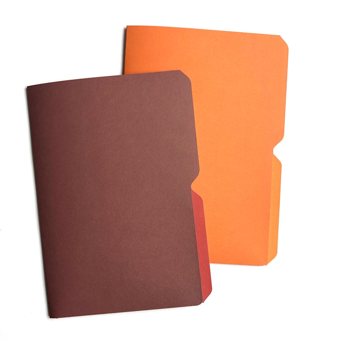 Planner Pocket Folder Divider Insert for A5 Travelers Notebook, Set of 2 Etsy