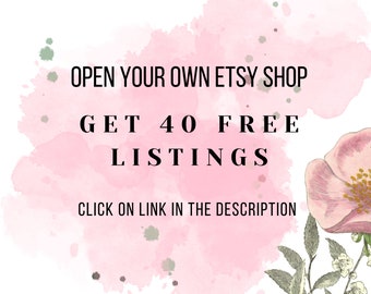 Sell on Etsy Free, Open A New Etsy Seller Account and Get 40 Free Etsy Listings