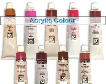 Pintura acrílica en tubo de 45 ml, para artistas, 84 colores, pintura profesional Maestro PAN, colores 155-169.