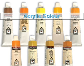 Acrylic Paint 45ml Tube Artist Art 84 Colours Professional Painting Maestro PAN Color 123-132