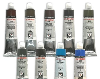Oil Paints 45ml Tube Artist Art 84 Colours Professional Painting Maestro PAN Colour 209-223