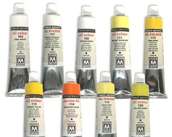 Oil Paints 45ml Tube Artist Art 84 Colours Professional Painting Maestro PAN Colour 104-120