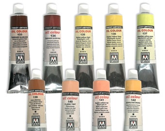 Oil Paints 45ml Tube Artist Art 84 Colours Professional Painting Maestro PAN Colour 133-142