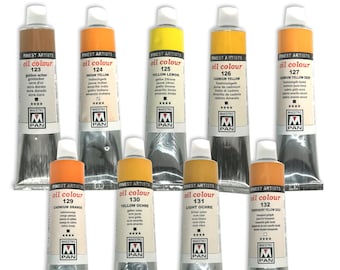 Oil Paints 45ml Tube Artist Art 84 Colours Professional Painting Maestro PAN Colour 123-132