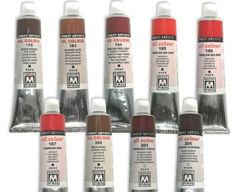 Oil Paints 45ml Tube Artist Art 84 Colours Professional Painting Maestro PAN Colour 170-205