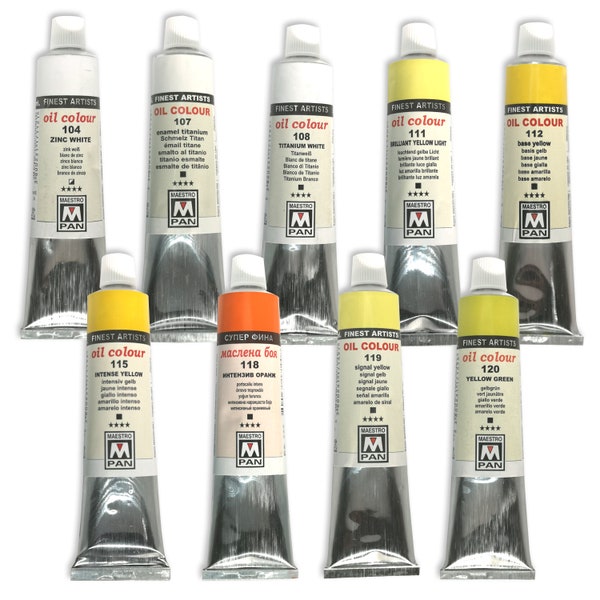 Oil Paints 45ml Tube Artist Art 84 Colours Professional Painting Maestro PAN Colour 104-120