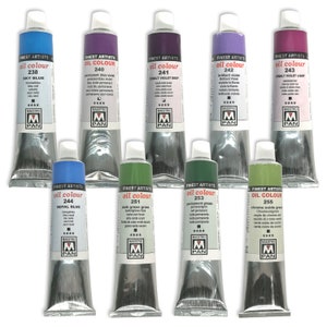 Oil Paints 45ml Tube Artist Art 84 Colours Professional Painting Maestro PAN Colour 238-255
