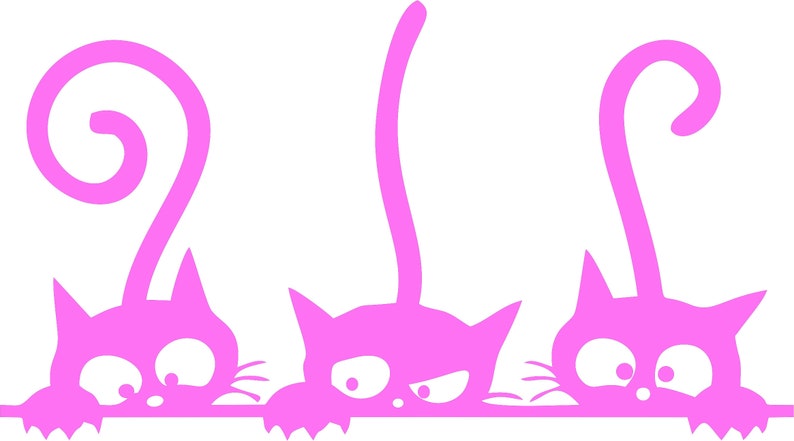 Sweet Kitty Vinyl Decal Sticker Pussy Cat Auto Car Bumper Pink