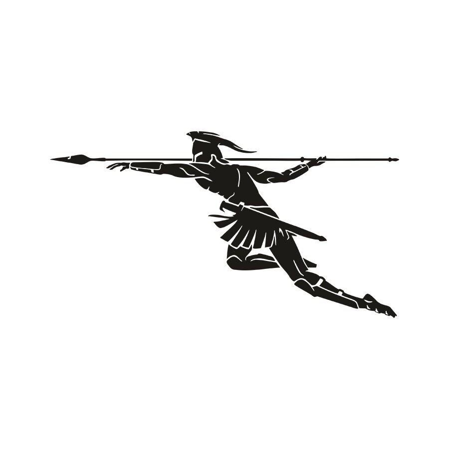 Spartan Warrior Wall Art Decoration Patriotic Spear Attack Vinyl Decal Sticker Galea Auto Car Bumper Window 300 Tattoo King Laptop V-0016