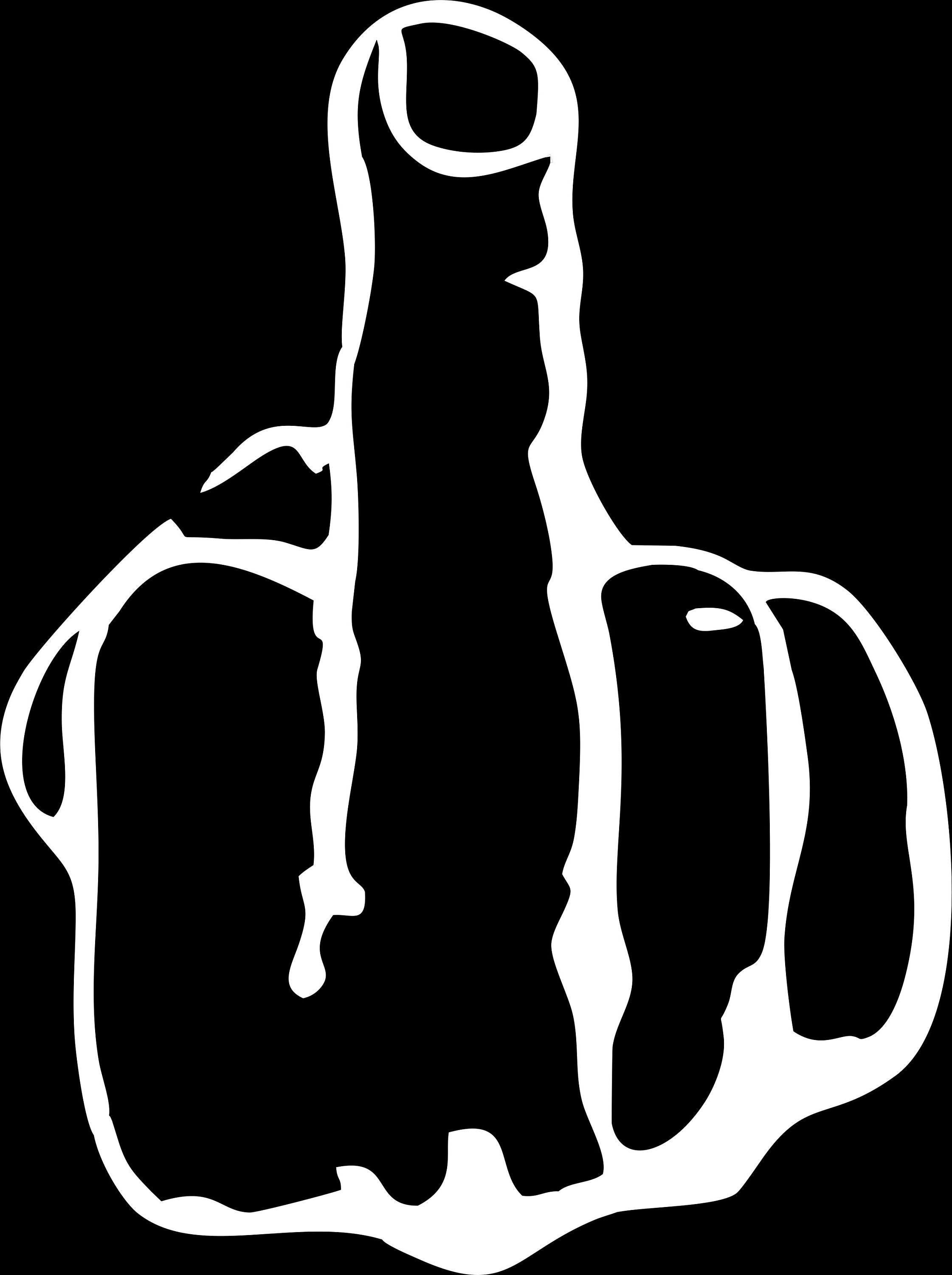 Middle Finger Vinyl Decal Sticker Funny Auto Car Bumper Window | Etsy